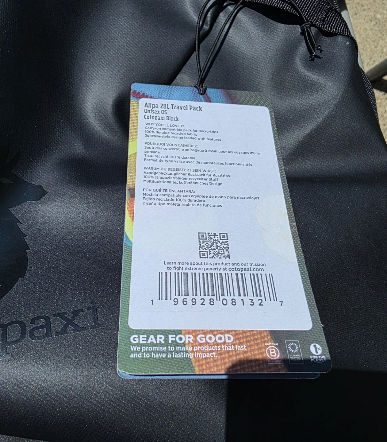 Cotopaxi Allpa 28L Travel Back Pack - Black - photo 3