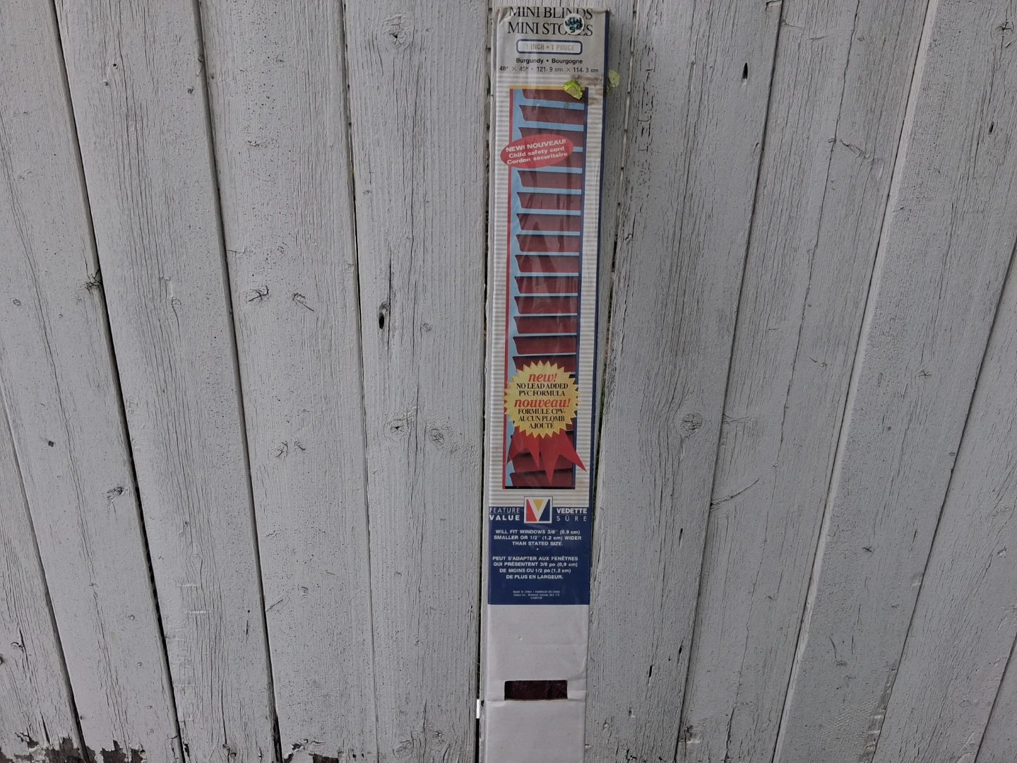 Feature Value Burgundy Mini Blinds 48" x 45"