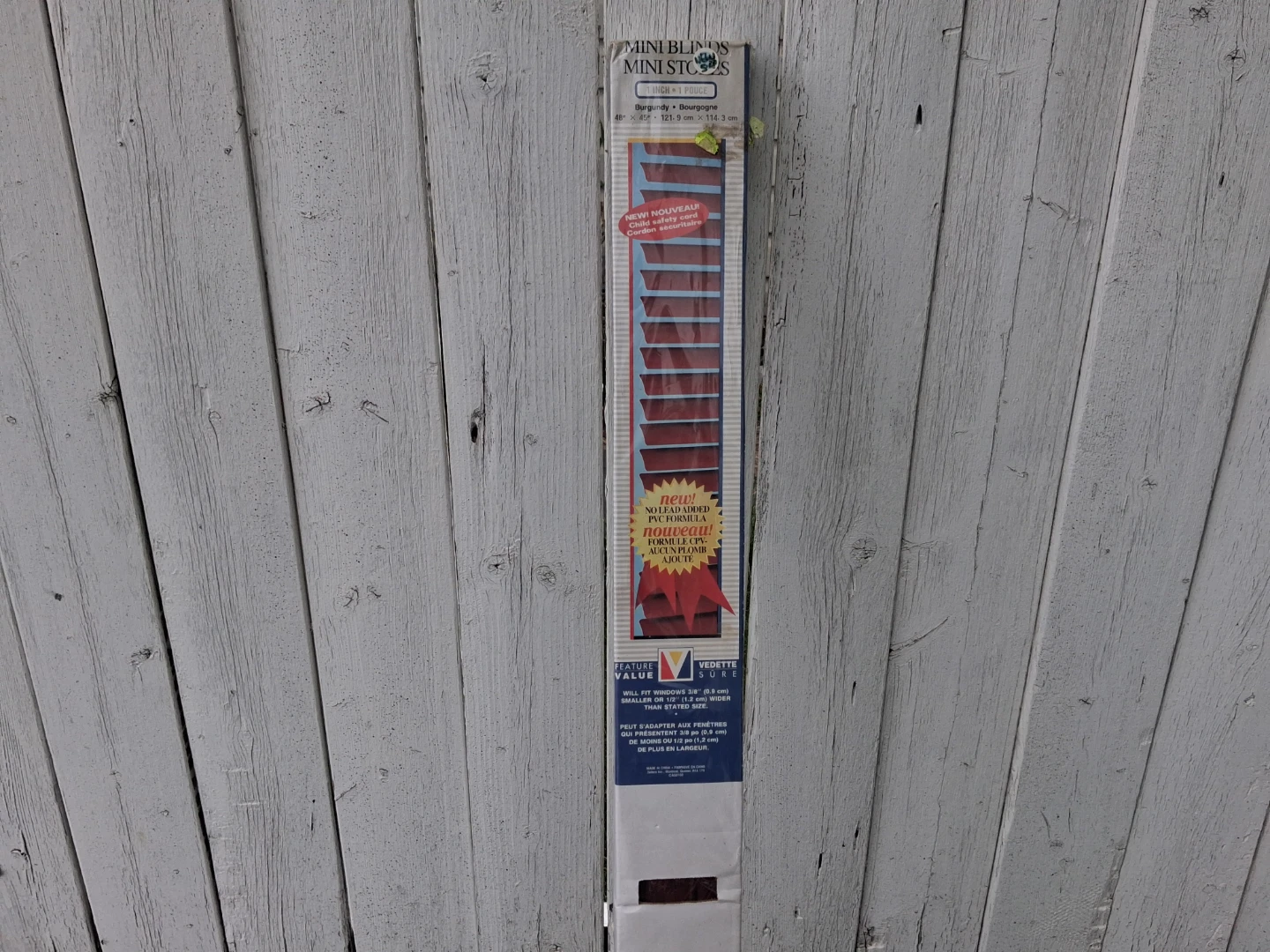Feature Value Burgundy Mini Blinds 48" x 45" - photo 2