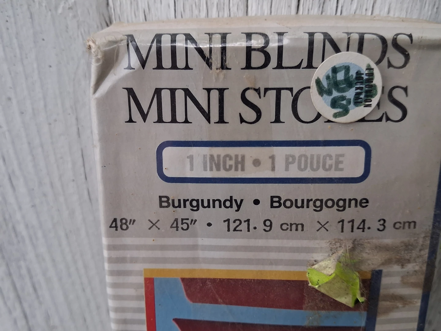 Feature Value Burgundy Mini Blinds 48" x 45" - photo 3
