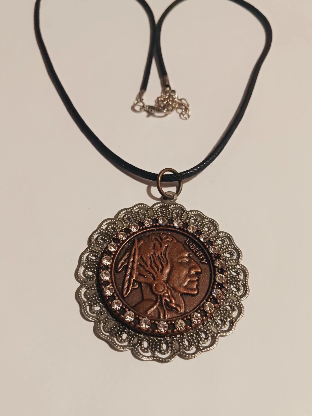 Native American Coin Pendant with Necklace - photo 3
