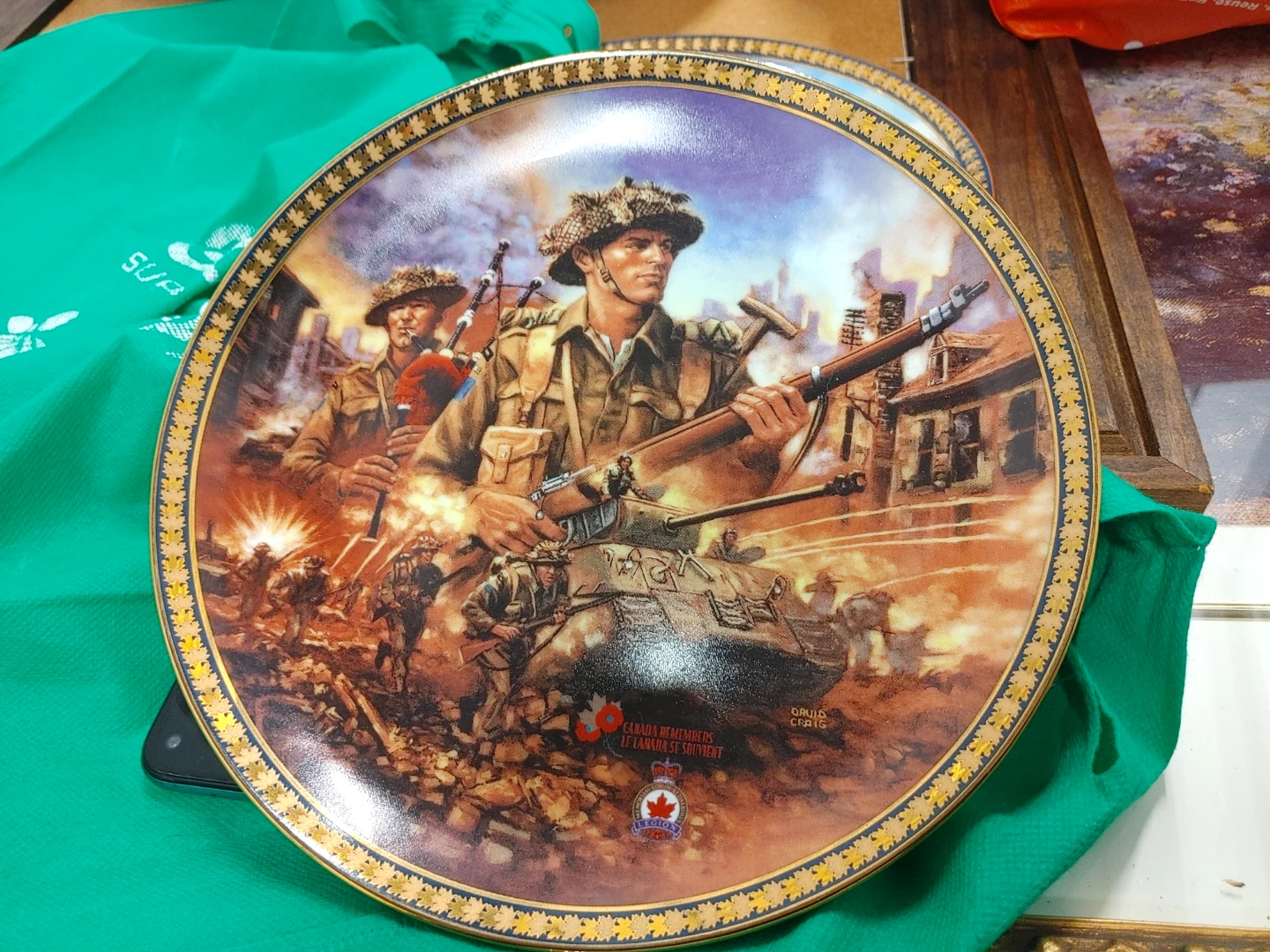 Canada Remembers "Strong and Free" Collector Plate