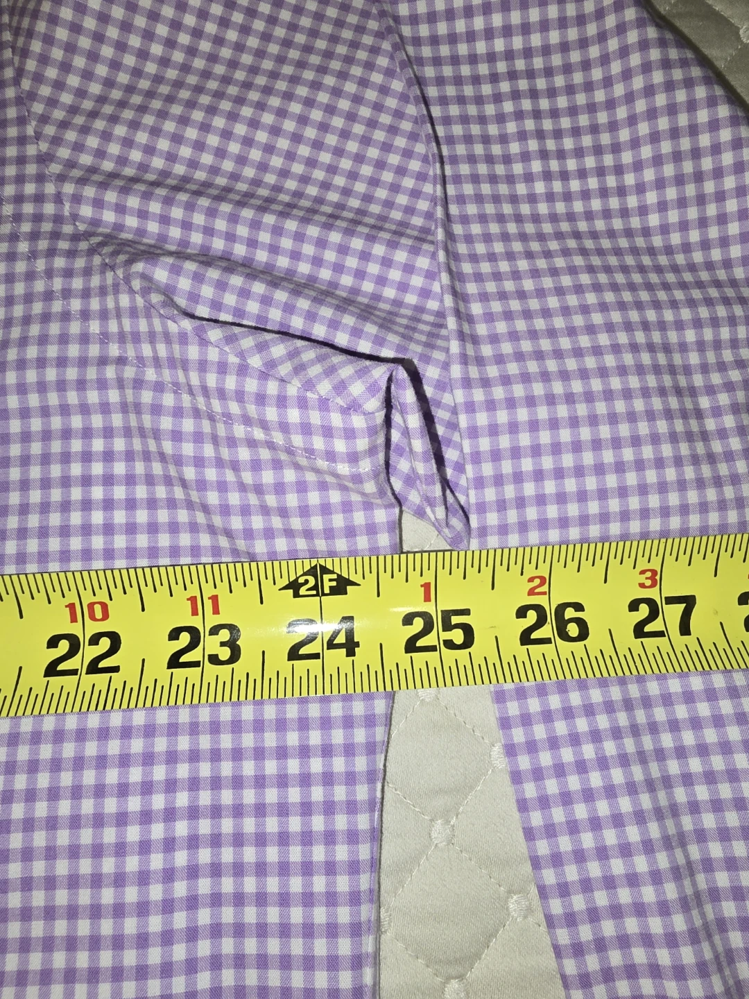 Lg - Ralph Lauren Lavender Gingham Button-Down Dress Shirt. - photo 4