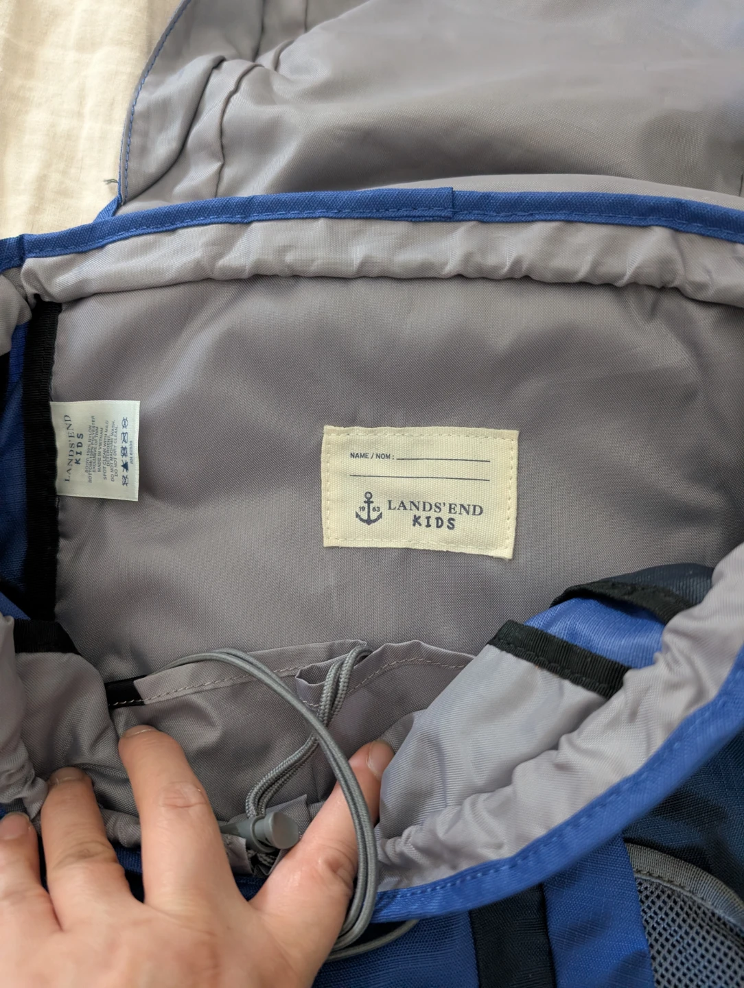 Lands' End Kids Backpack - Blue - photo 3
