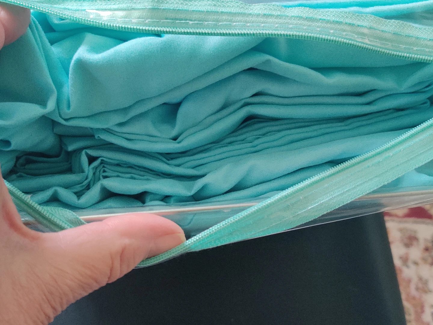 Grover Essentials Twin Cotton Touch Sheet Set - Teal - photo 2