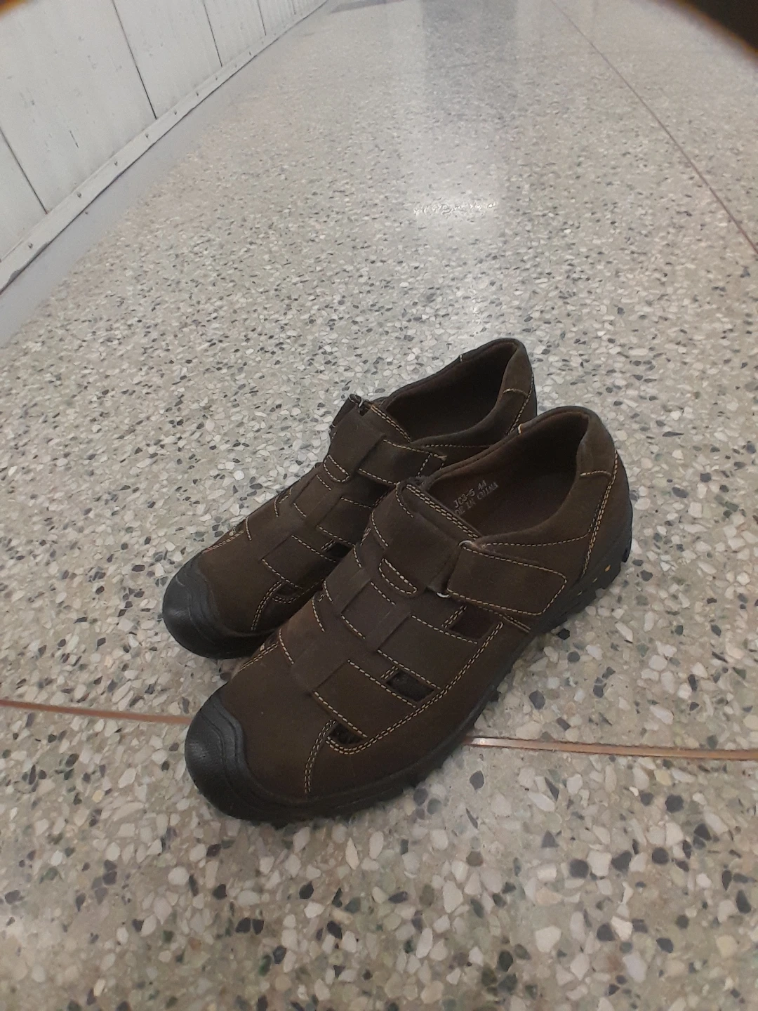 Brown Leather Sandals Men's Size EU 44 US/CA 10.5