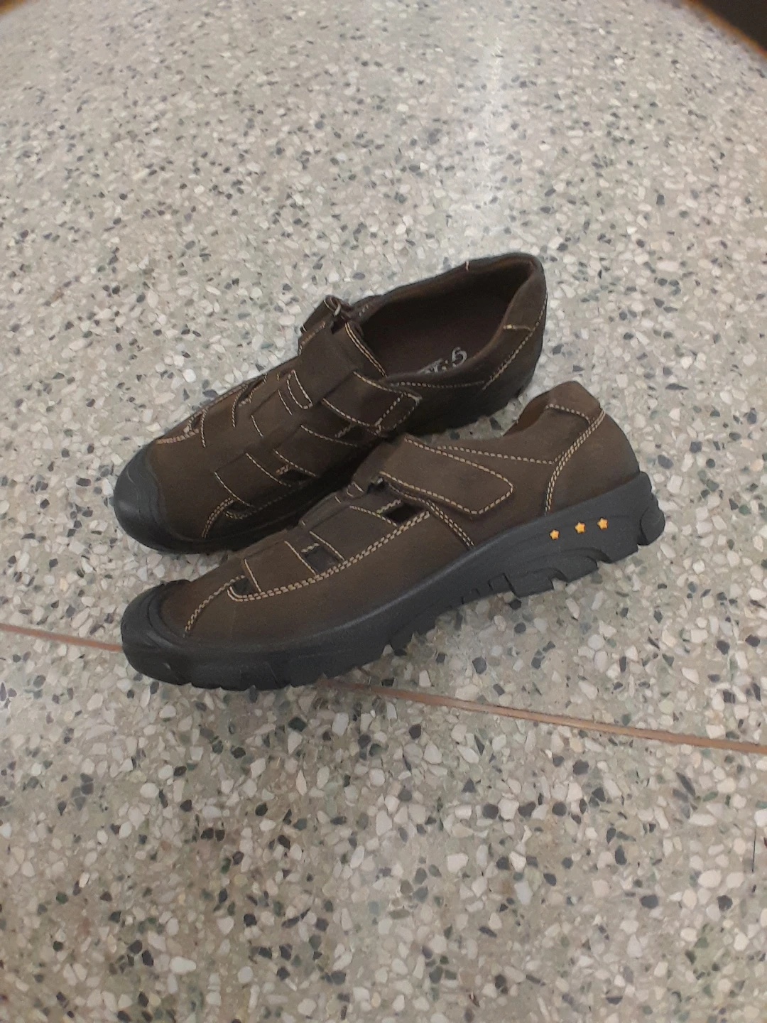 Brown Leather Sandals Men's Size EU 44 US/CA 10.5 - photo 3