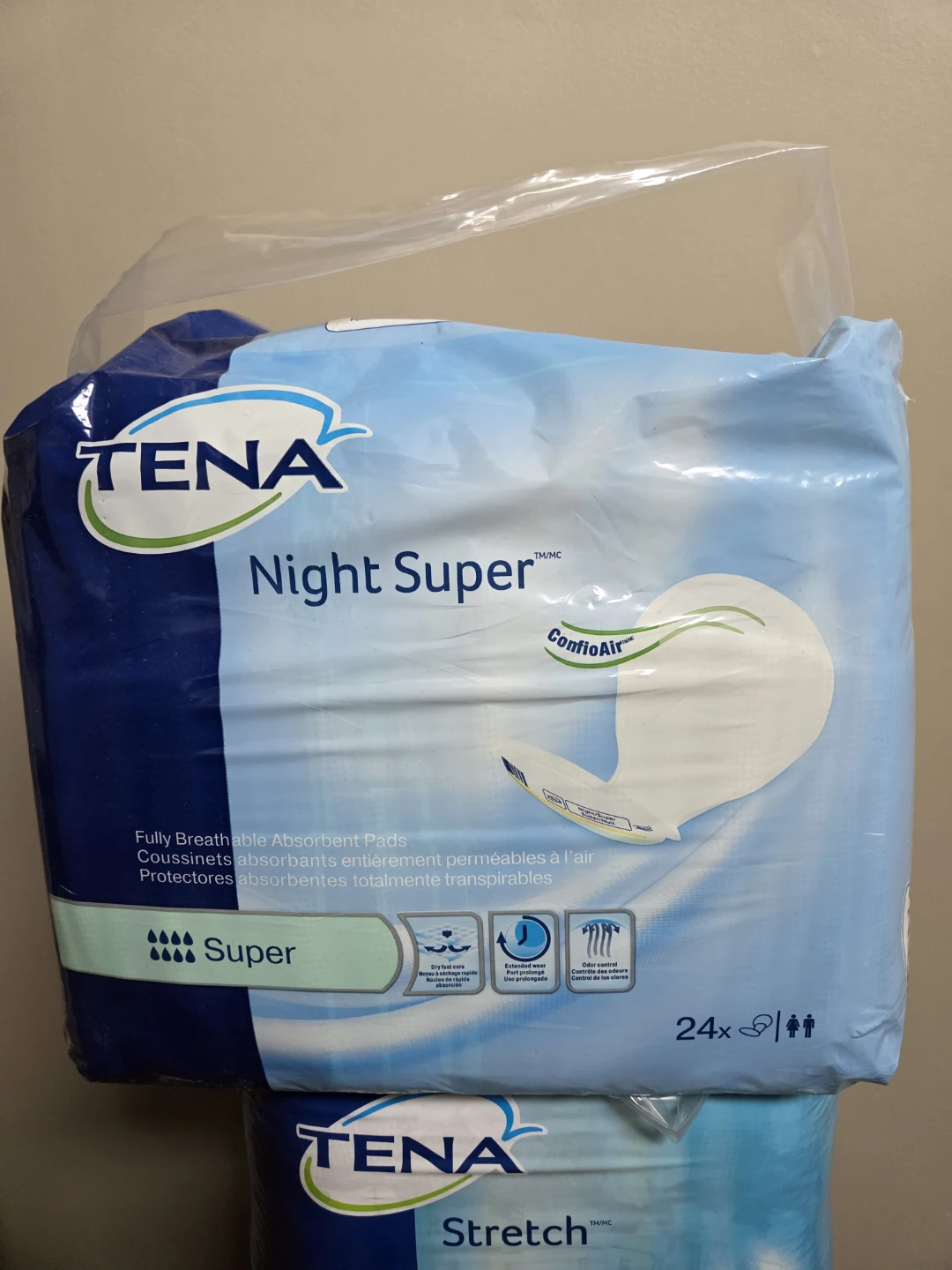 Tena Night Super Absorbent Pads - 24 Count