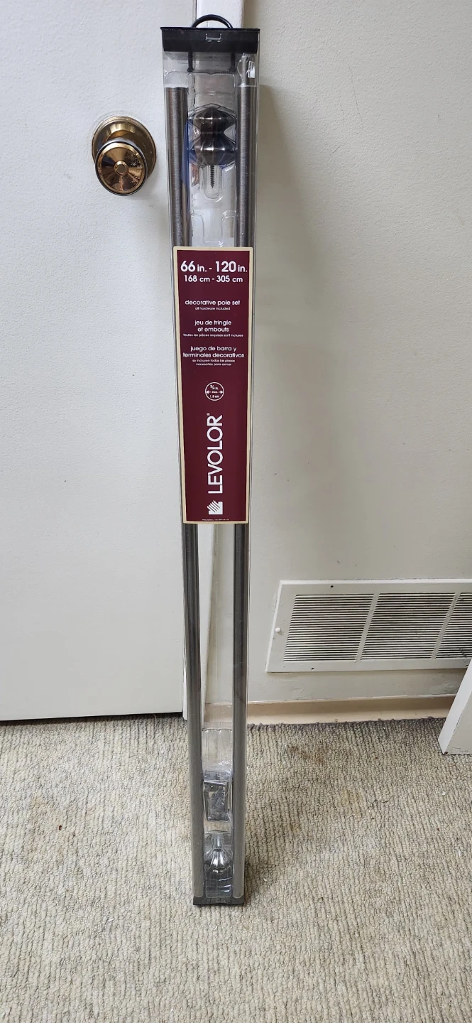 New Levolor Decorative Pole Set 66 in. - 120 in. - photo 3