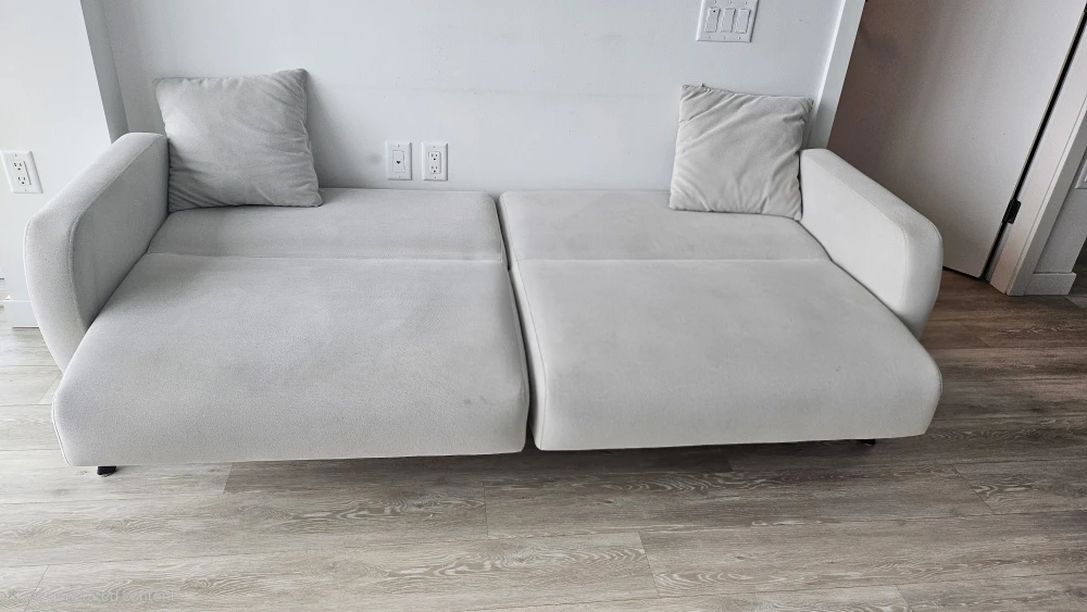 Grey Sofa Bed with Storage - photo 3