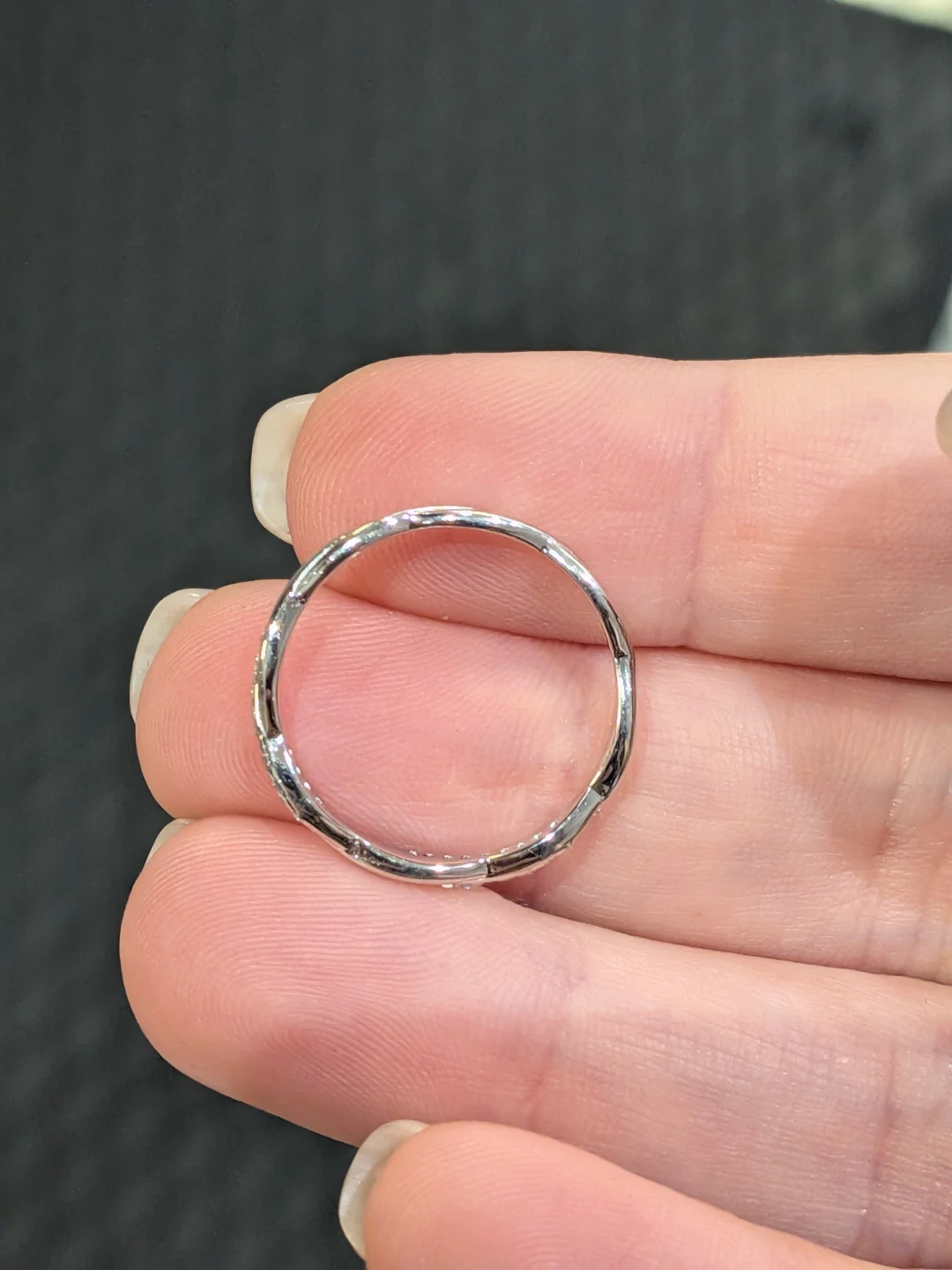 Size 7 Sterling Silver Twisted Band Ring - photo 2
