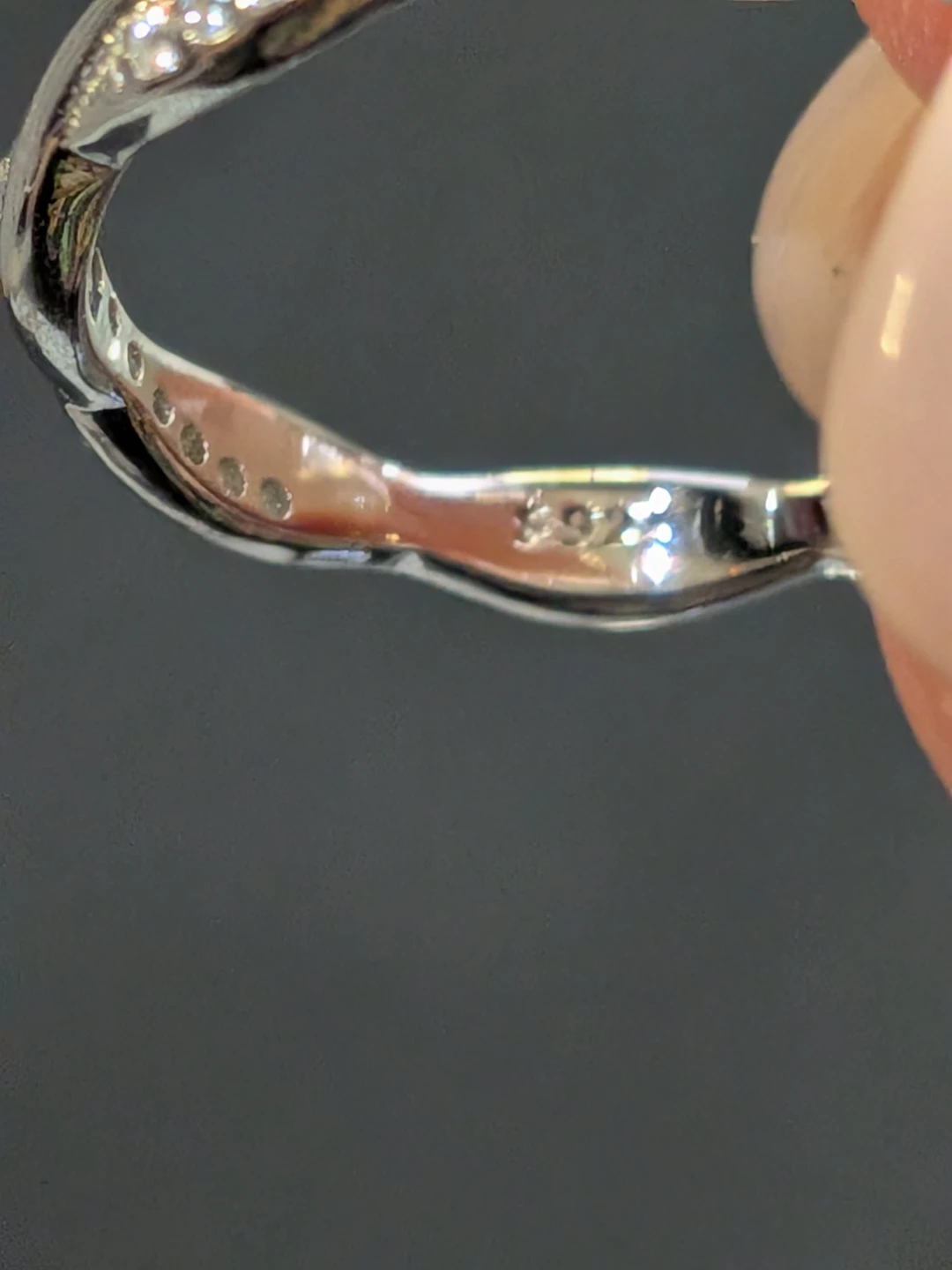 Size 7 Sterling Silver Twisted Band Ring - photo 5