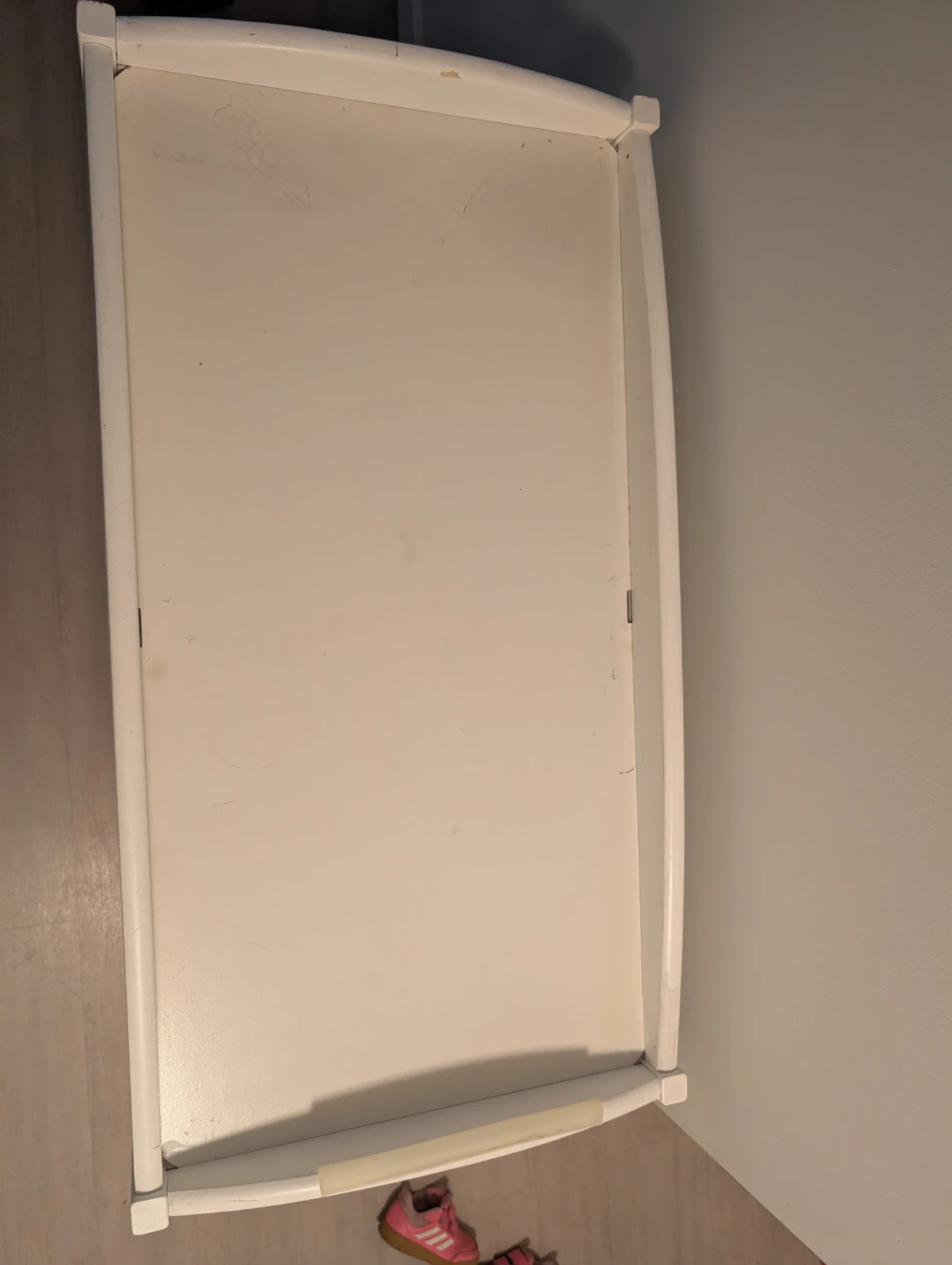 White Changing Table with Shelves - photo 2