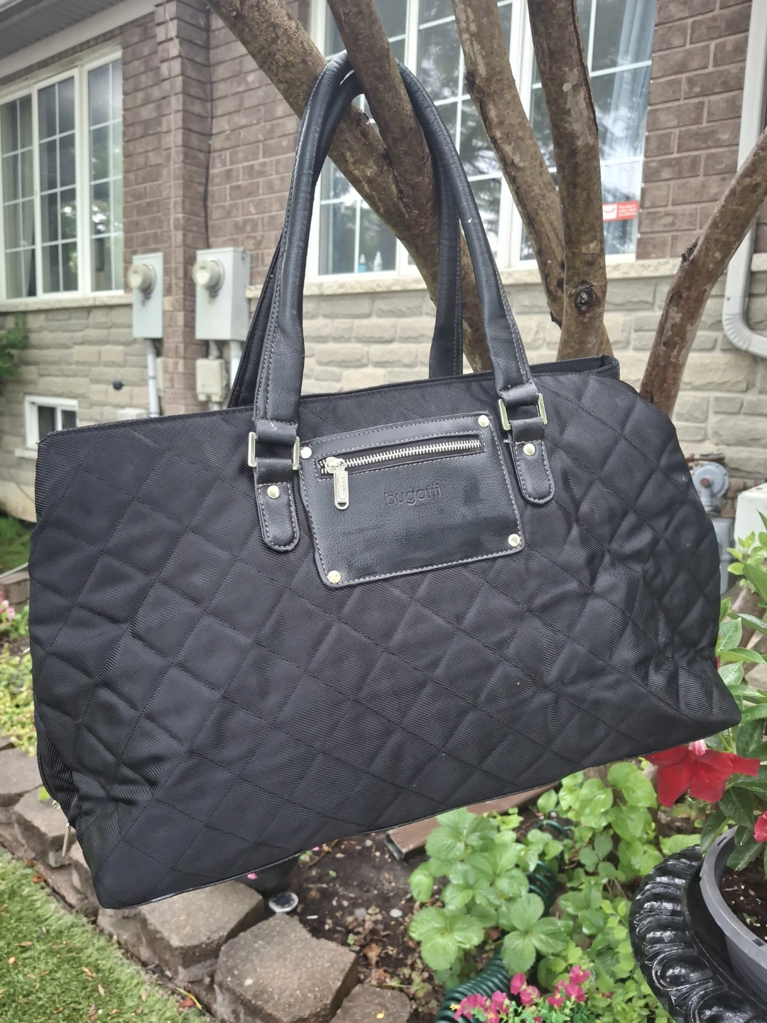 Bugatti Black Quilted Tote Bag - photo 2