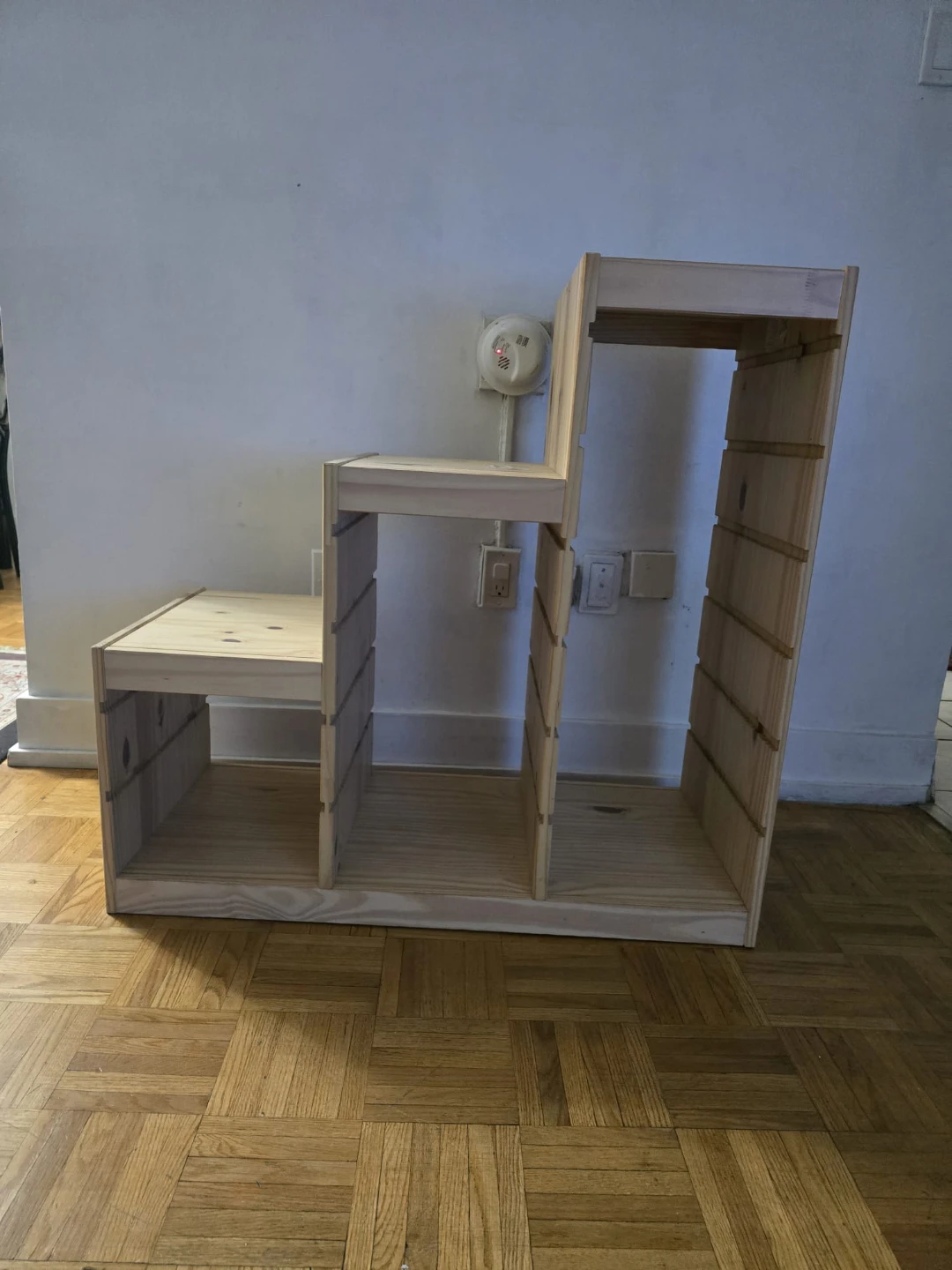 IKEA Wooden Step Shelf Unit