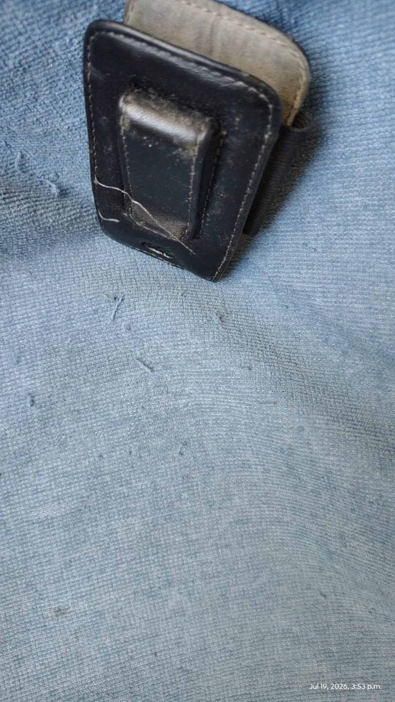 Black Leather Belt Clip Pouch - photo 3