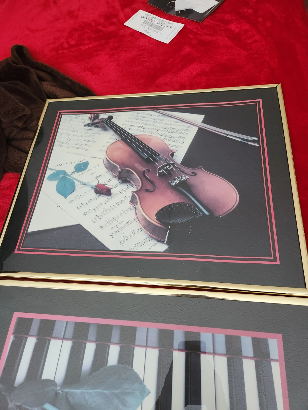 1980s Romantic Music Art Prints - Set of 2 Framed - photo 3