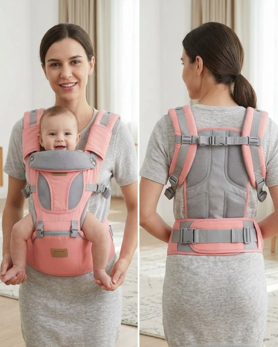 ALVONS Baby Carrier Pink