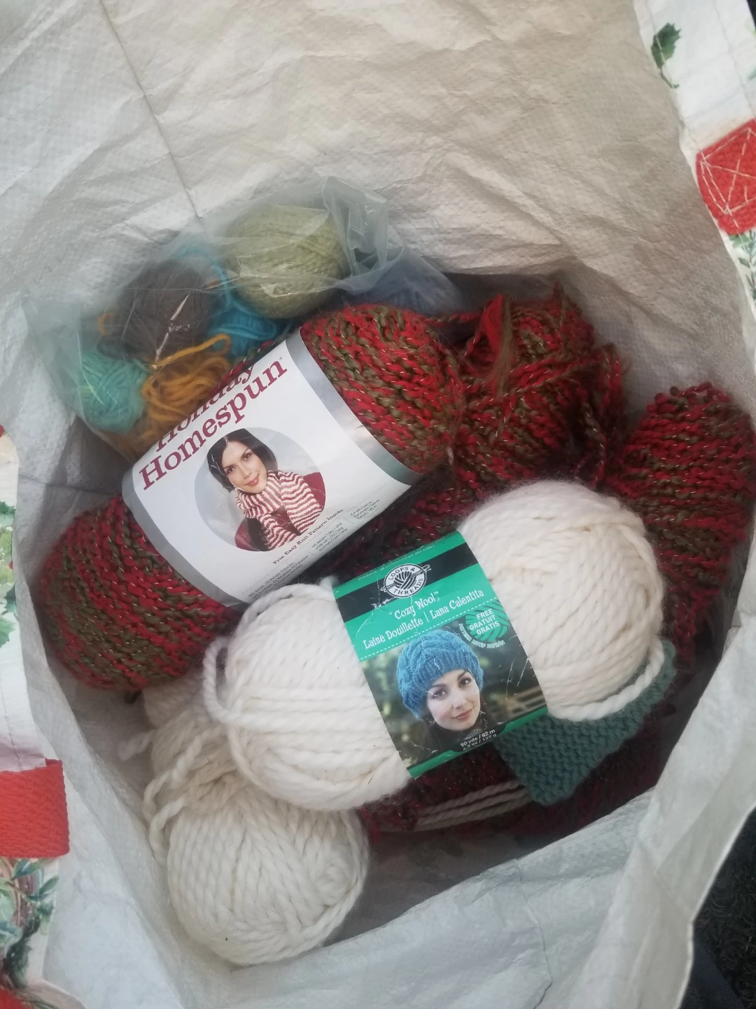 Lion Brand Holiday Homespun Yarn Bundle
