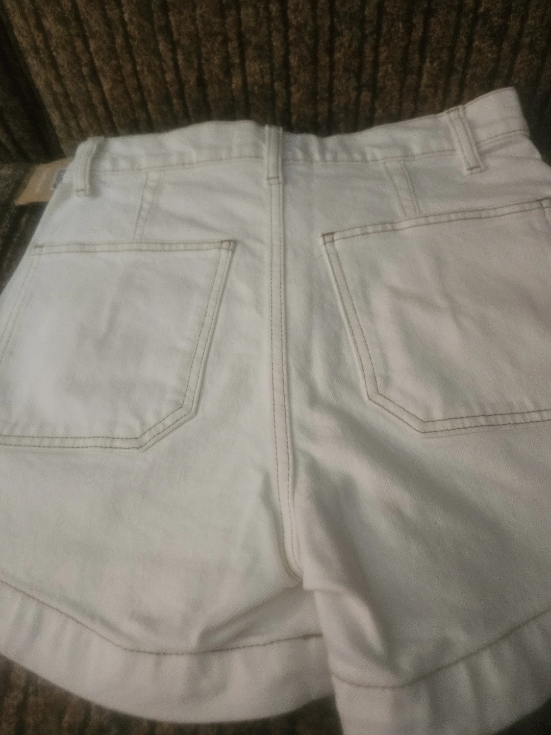 Reformation White Denim Shorts Size 25 - photo 4