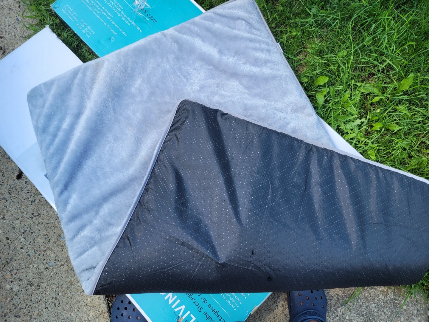 Grey Pet Bed Mat