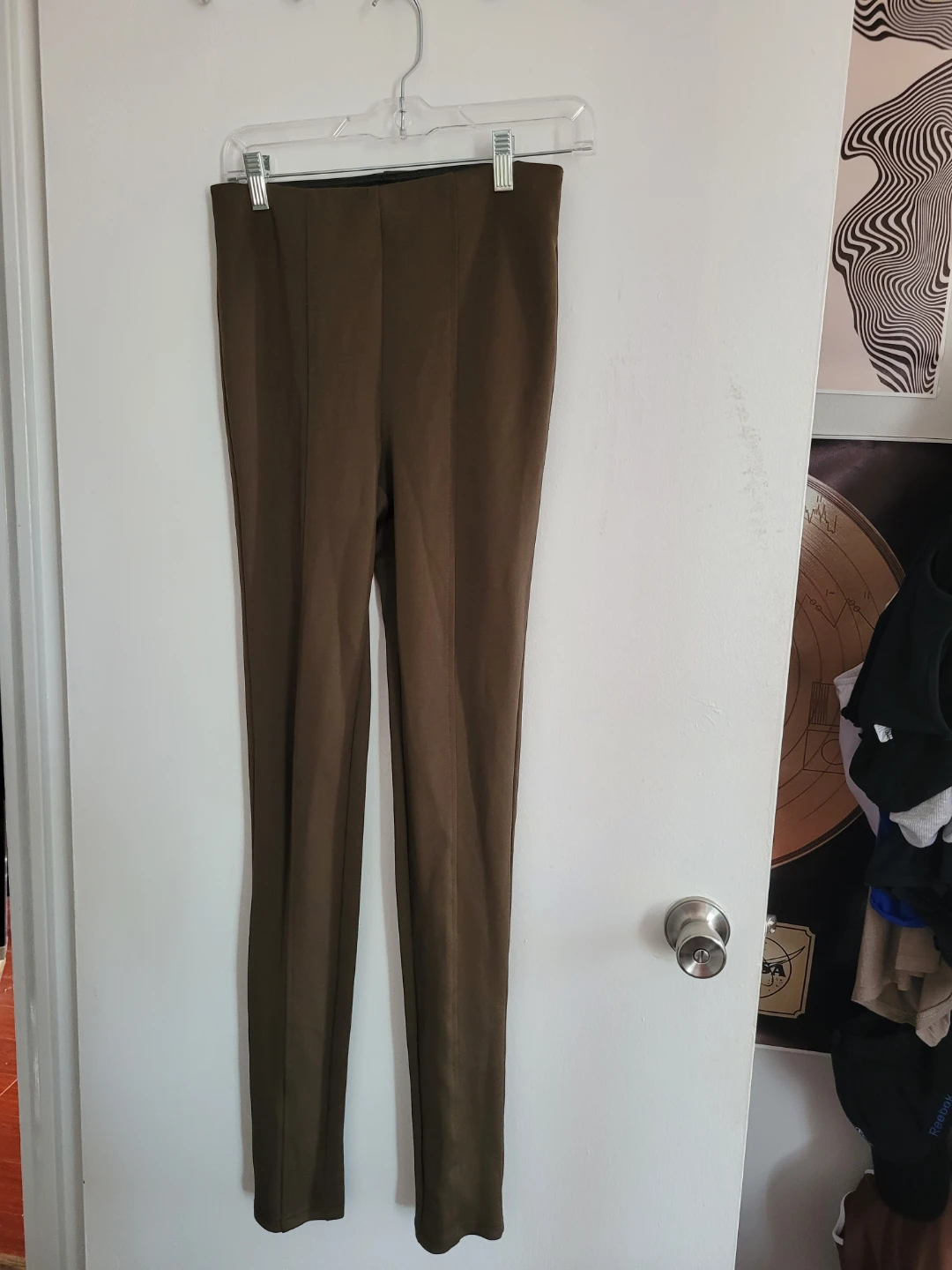 Womens pants - tight - army green