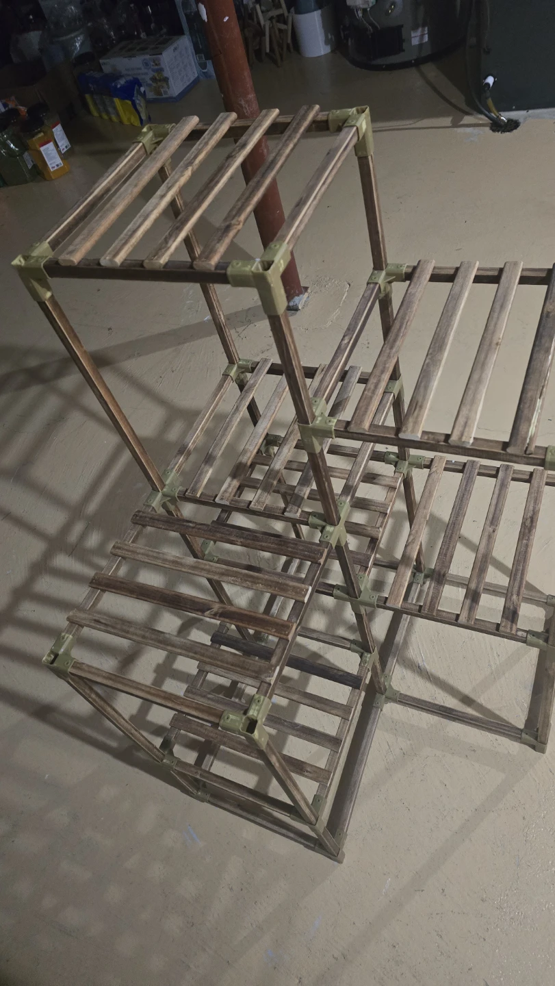 Wooden Plant Stand Tiered Shelf