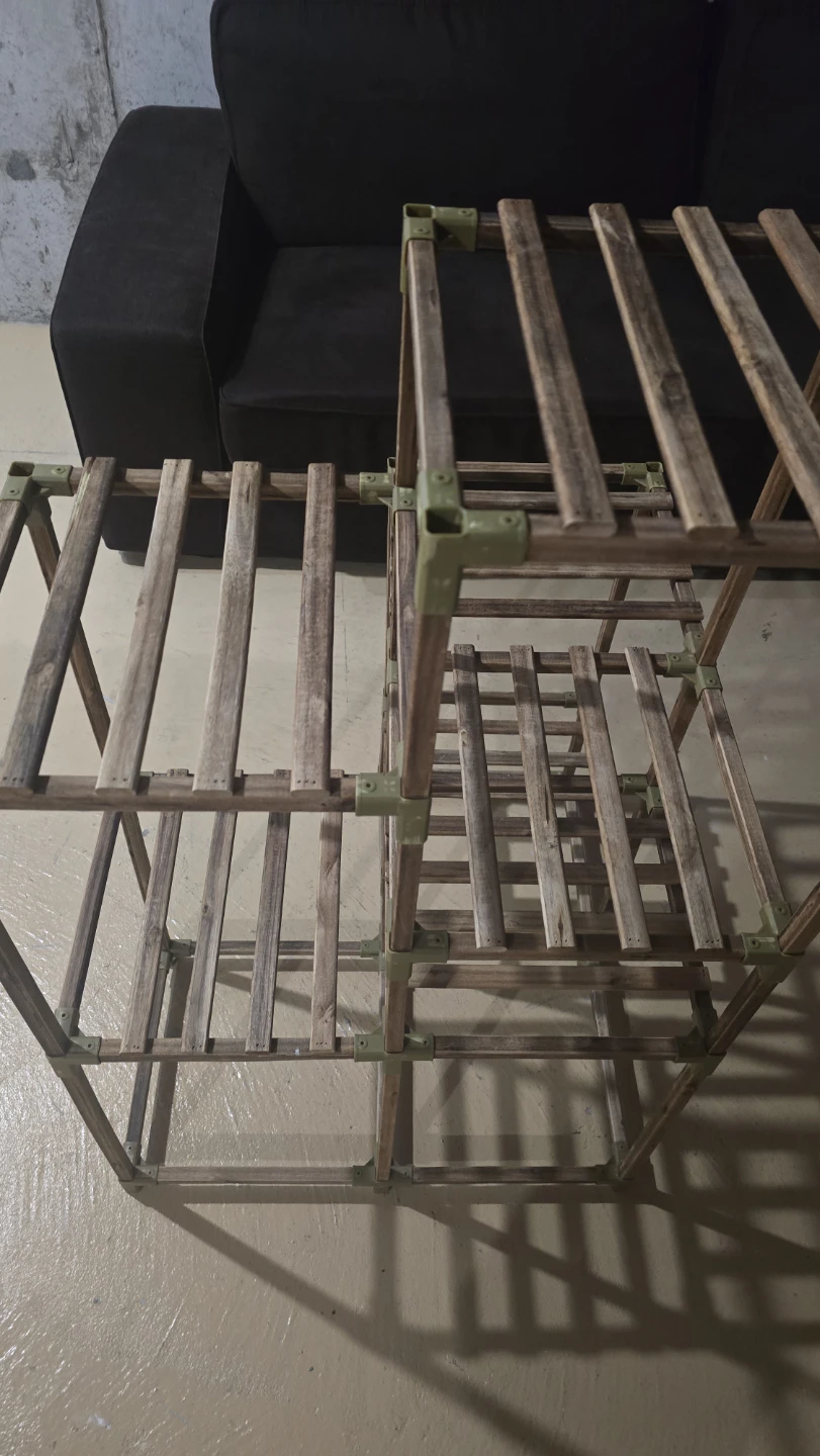 Wooden Plant Stand Tiered Shelf - photo 2