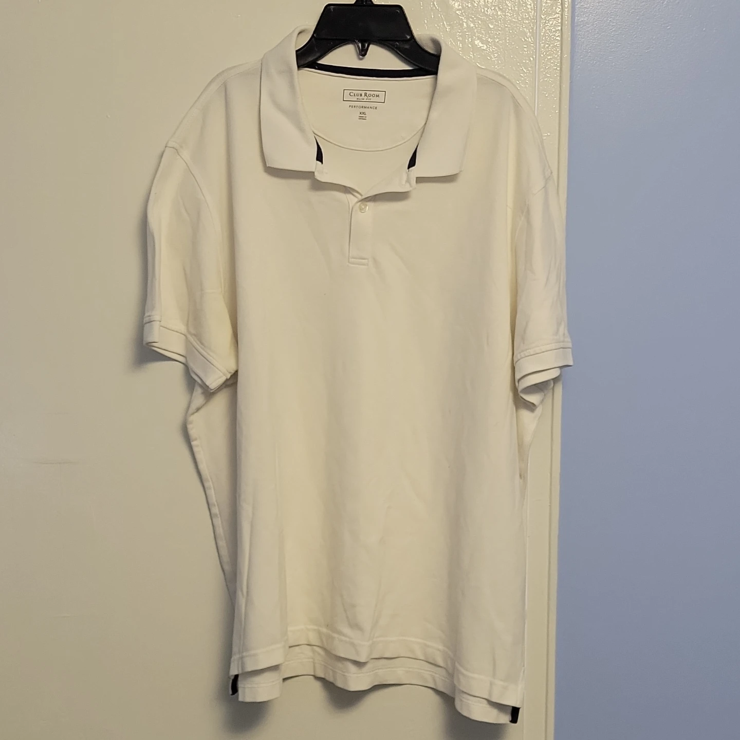 Club Room Men's White Performance Polo Shirt XXL