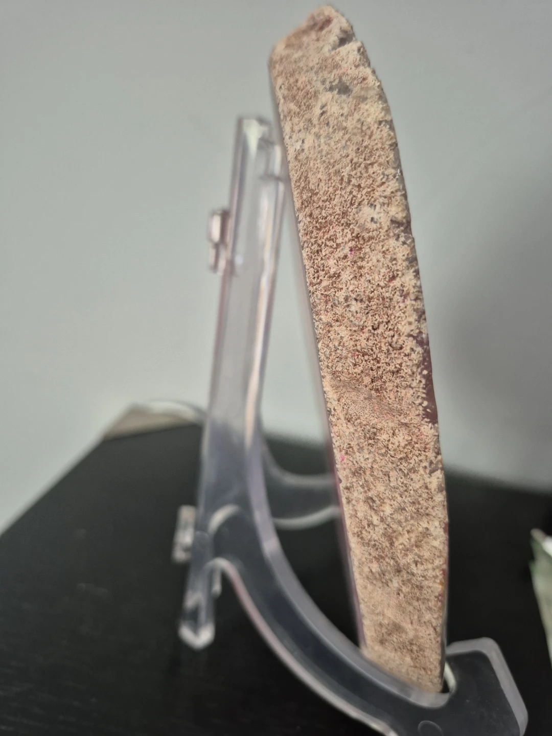 Pink and White Agate Slice Display Piece - photo 3