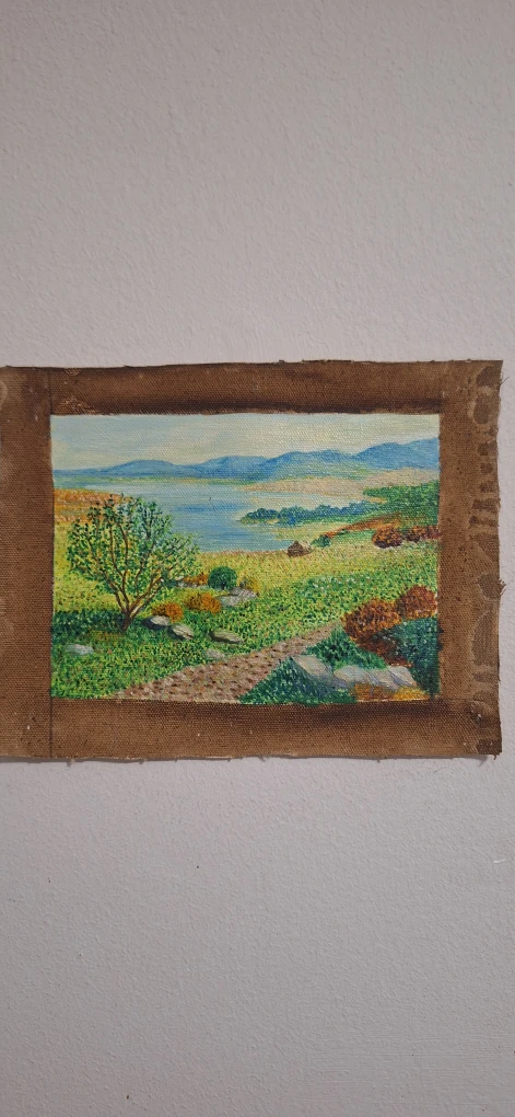 Vintage Landscape Oil Painting - photo 2