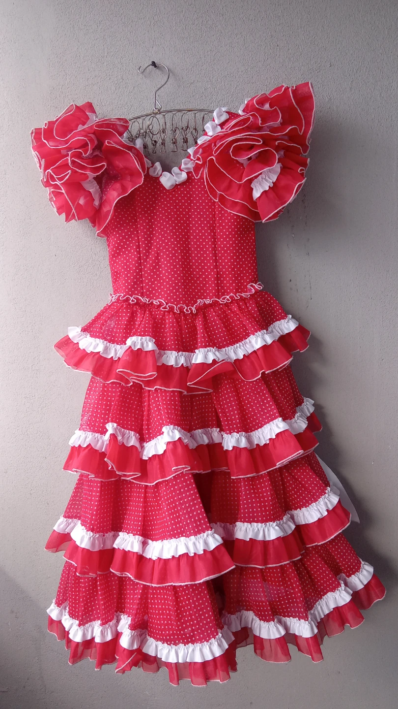 Red Polka Dot Flamenco Dress - photo 2