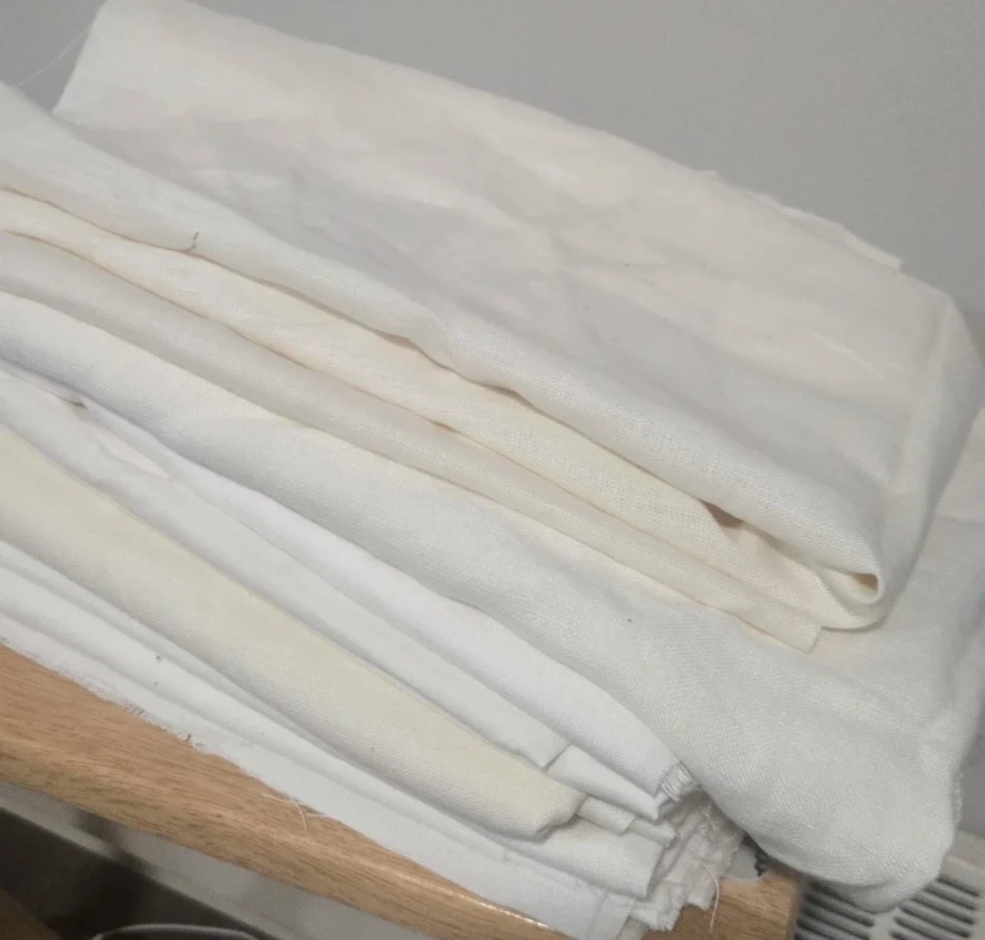 BIG Bundle of White & Linen Fabric! 🤍 - photo 2