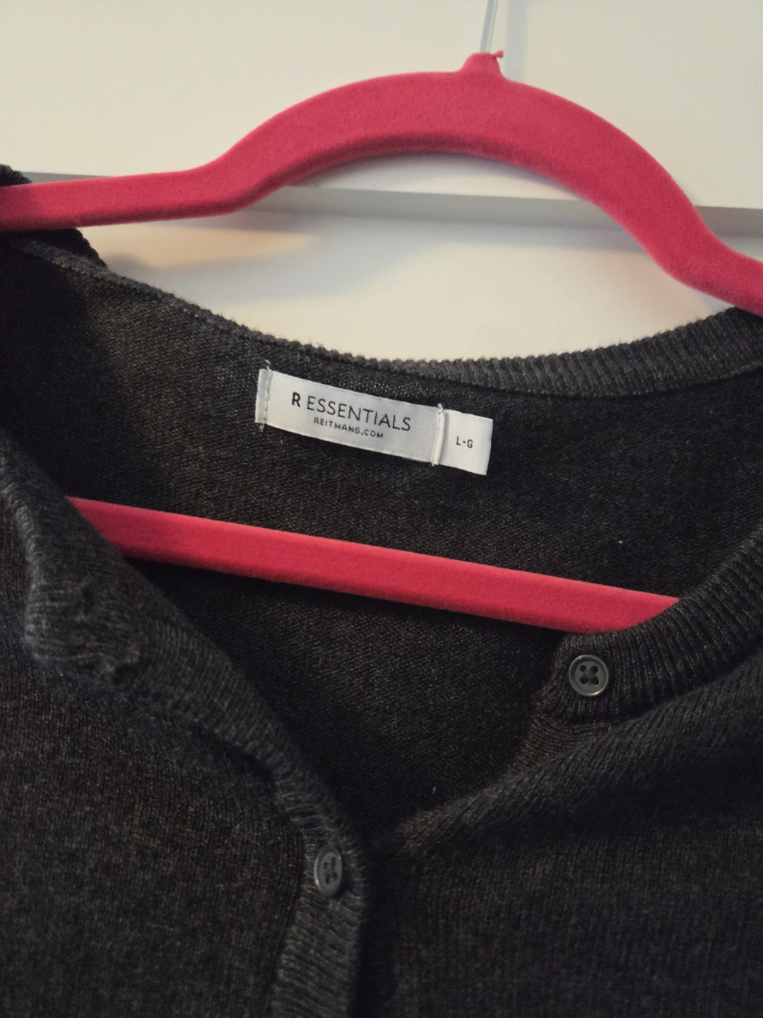 R Essentials Grey Cardigan L-G - photo 2