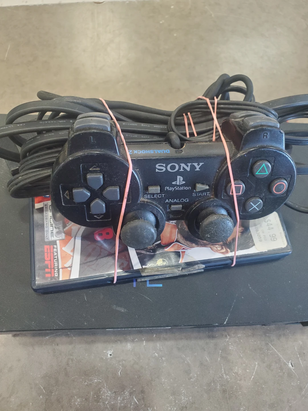 Sony PlayStation 2 Console with Controller and NASCAR 08 Game - photo 2