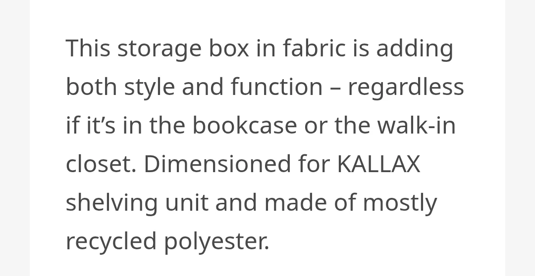 IKEA KALLAX Storage Box Black set of 4 - photo 4