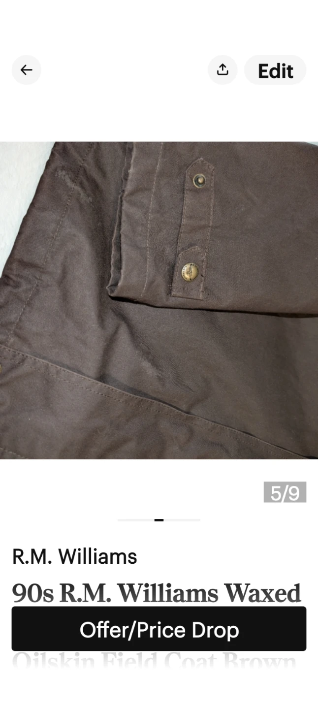 90s R.M. Williams Waxed Oilskin Field Coat - photo 5