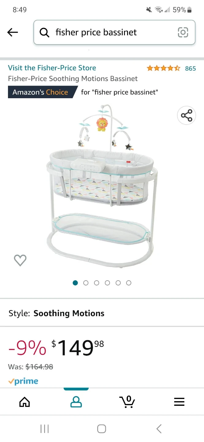 Fisher-Price Soothing Motions Bassinet