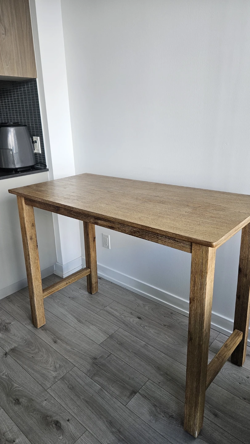 Wooden High-Top Table