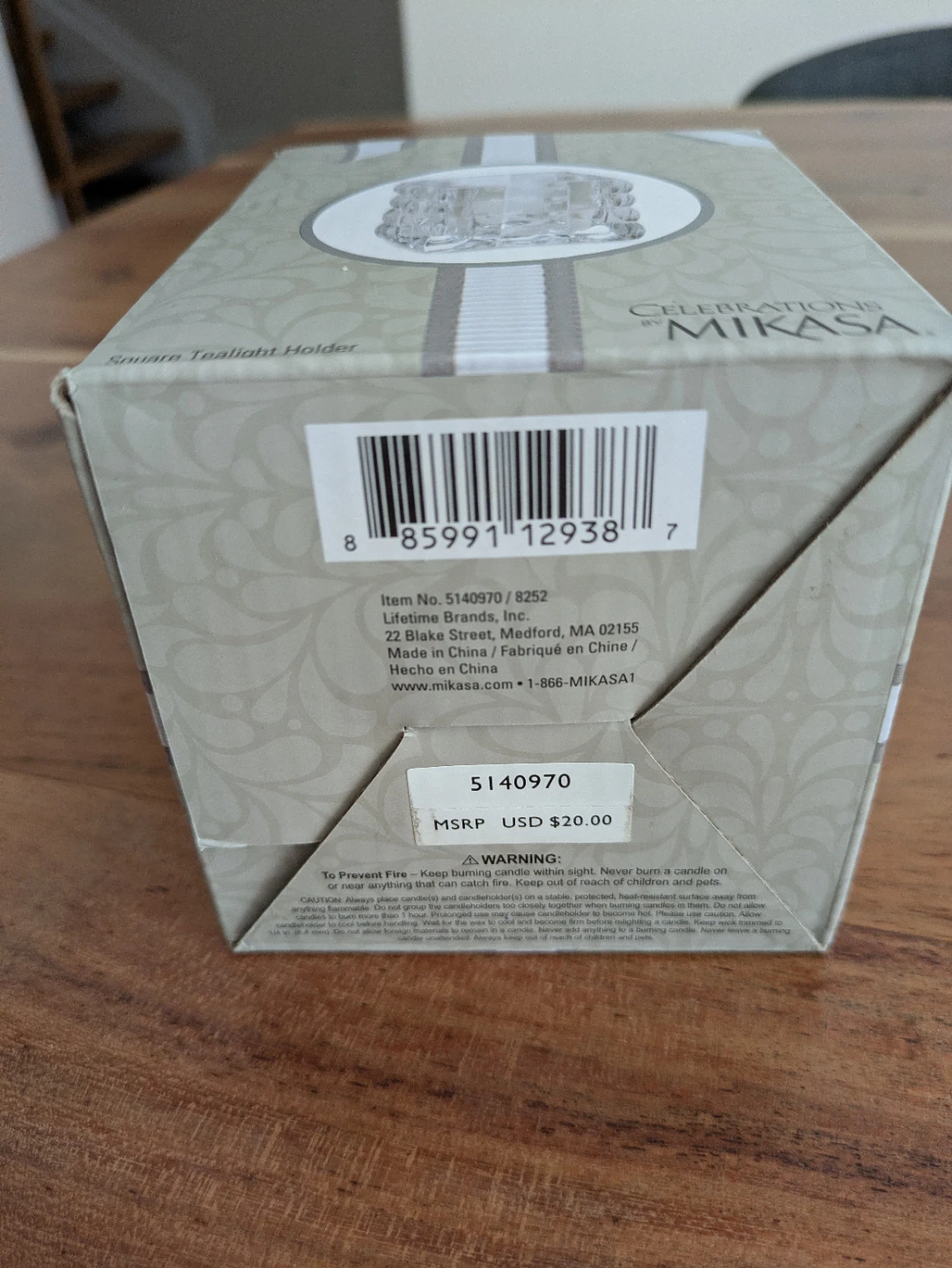 Mikasa Celebrations Square Tealight Holder - photo 4