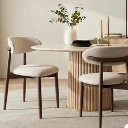 NEW Modern Dining Chairs SALE! – Beige  /  – Set of 2 COLAMY
