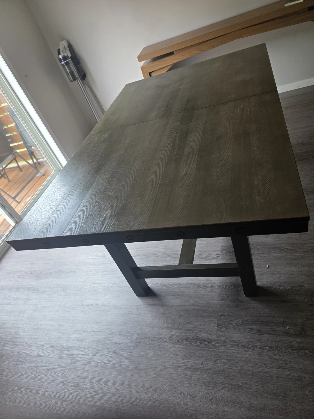 Dark Wood Dining Table with 6 chairs - photo 2