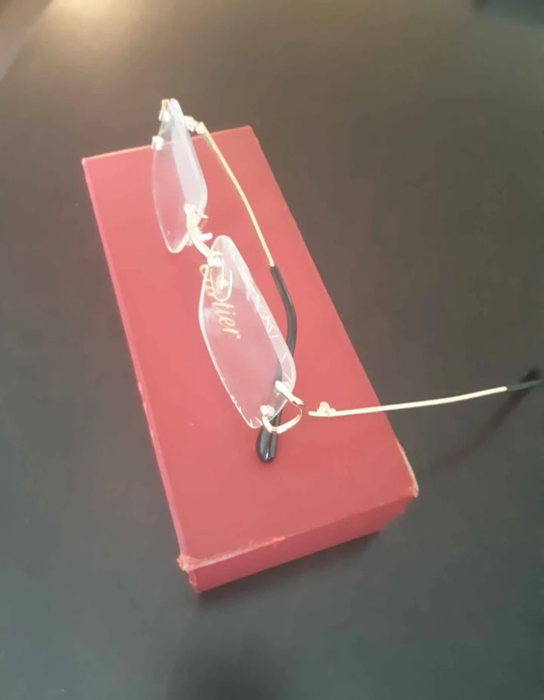 Cartier Rimless Glasses with Red Case - photo 2