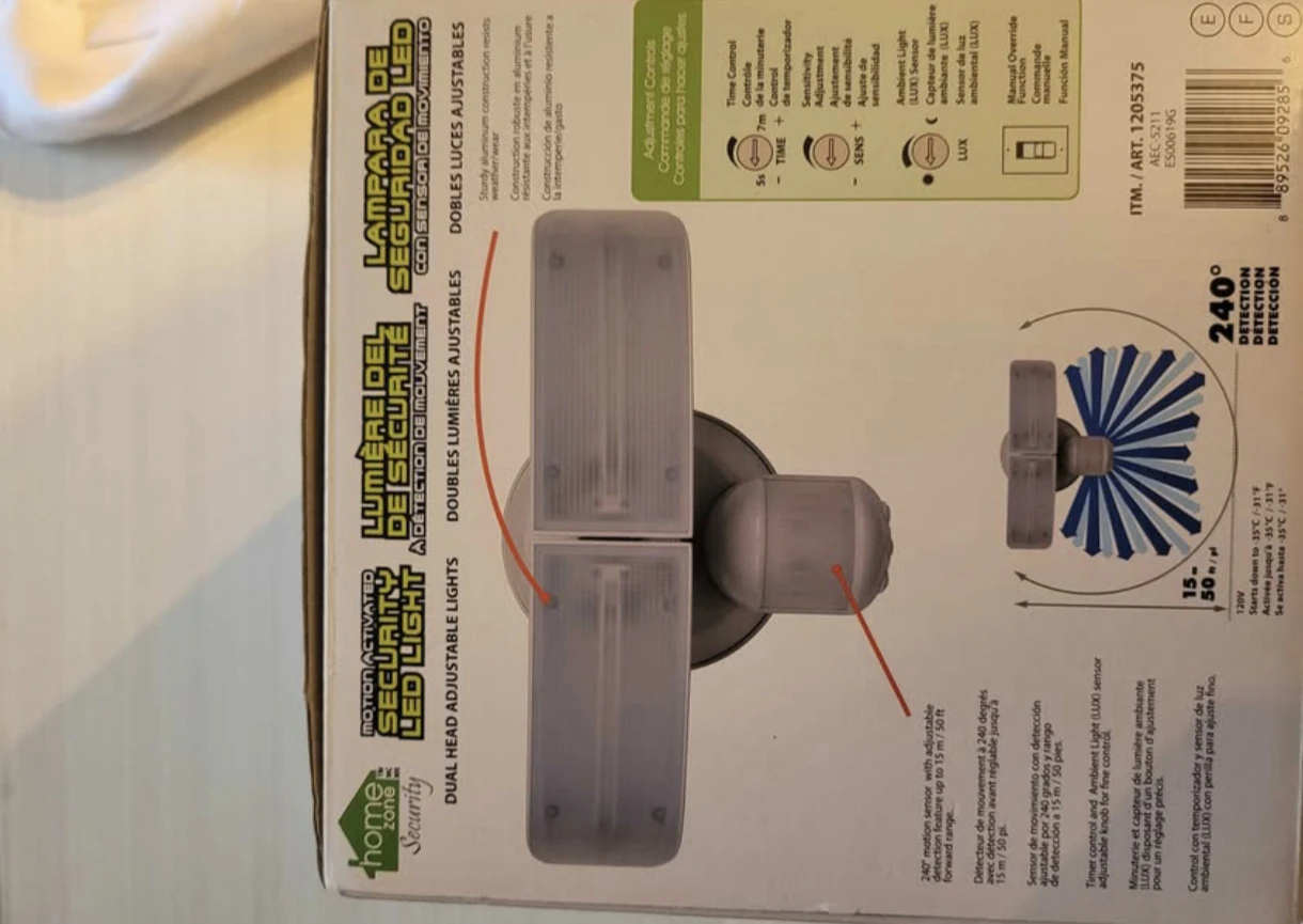 Home Zone Security Motion Activated LED Security Light