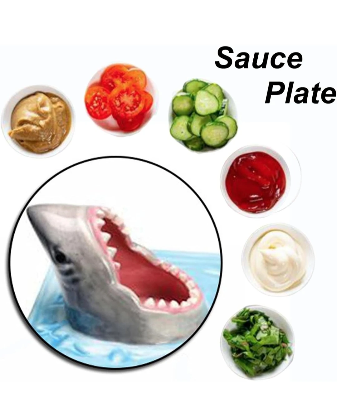 Ceramic Shark Sushi Plate - photo 3