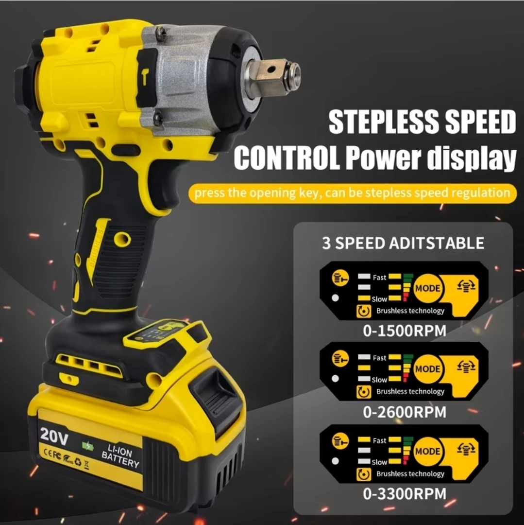 For Dewalt 20v Max Cordless Impact Wrench 1/2 Inch Tool Only - photo 5