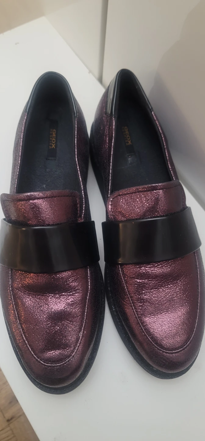 Geox Women's Loafers - Metallic Purple