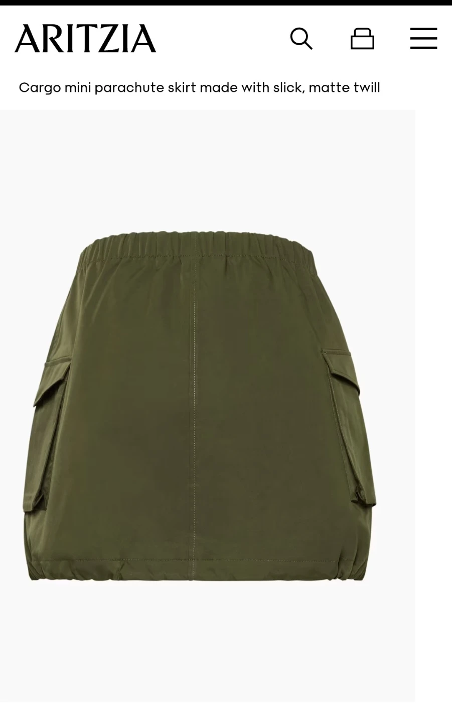 Aritizia (The Group by Babaton) Cargo Mini Parachute Skirt - photo 2