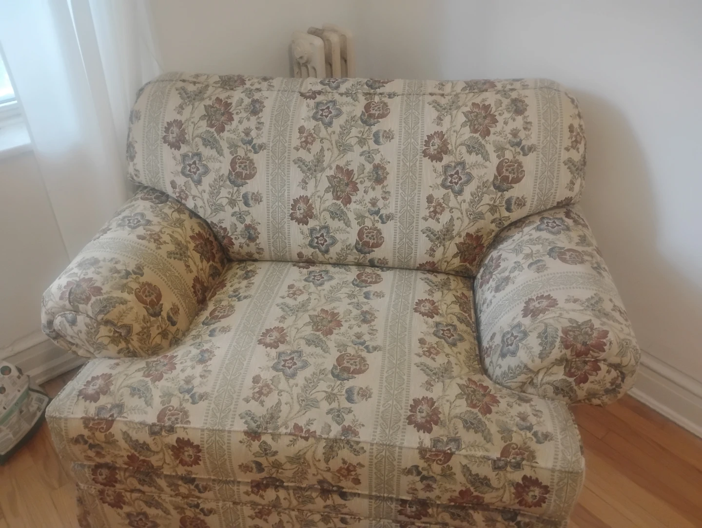 Floral loveseat