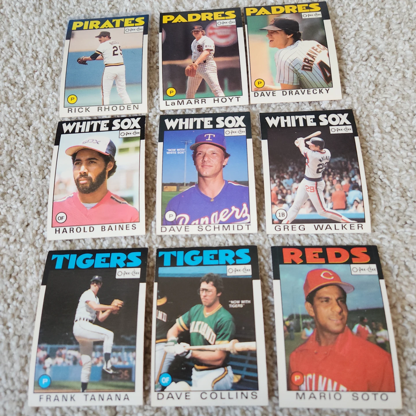 1986 O-Pee-Chee baseball cards   Lot of 50 players - photo 3